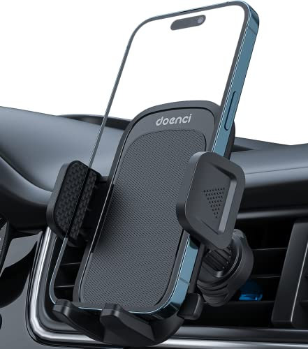 doenci Car Mobile Phone Holder, Cars Accessories, Upgraded Clip Hook Car Phone Holder, Universal Fit for 4-7'' Smartphone, 360 Degree Rotation for iPhone/Xiaomi/Samsung/Huawei