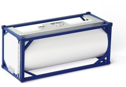 Evemodel 1 Stück Modell Spur H0 weiß 20ft Öltank 1:87 20 Fuß Versandcontainer Güterwagen für Landschaftsbau