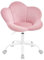 WOLTU Kinder Schreibtischstuhl, Schminktisch Stuhl, Bürostuhl, ergonomisch, höhenverstellbar, Samt, für Kinderzimmer, Homeoffice, Hellrosa, BS183hrs