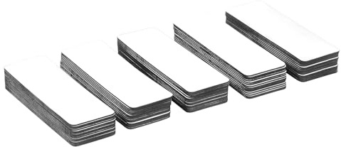 Etiquetas Magnéticas Reutilizables, 54 Imanes para Escribir para Pizarra Blanca, Tablero Kanban, Nevera y Más, 80 X 30mm Tarjetas Magnéticos, Tiras Adhesivas Recortables para la Enseñanza y la Oficina
