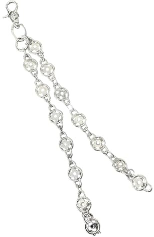 Modern silverblomma höftkedja legering avtagbar accessoar byxor för jeans byxor väskor streetwear styling snygg väska