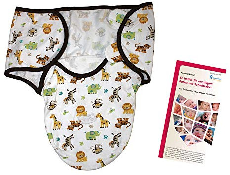 Lampiphant® + Summer Infant Original SwaddleMe® Pucksack, S/M, Dschungel