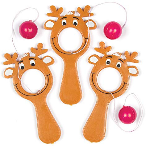 Baker Ross Mini Raquettes Et Balles Rennes (Paquet de 5) - Loisirs Créatifs