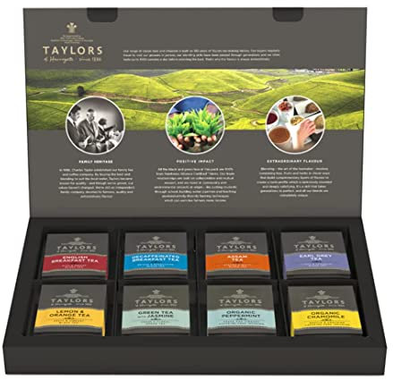 Taylors of Harrogate Assorted Speciality Teas Selection Gift Box, 8 Flavours (Total of 48 Tea Bags)