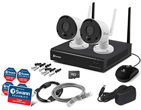 Swann Wi-Fi 4 Channel 1080p Security Camera Kit, NVW-490 and 2 x 4K Cameras