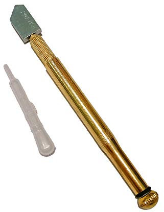 Tagliavetro Professionale, Coltello per Vetro per Vetro, Specchio e Piastrelle di Ceramica Lunga165MM