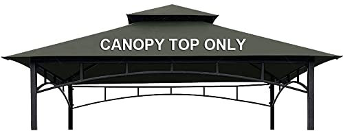 CoastShade 20,3 x 12,7 cm Grillpavillon, doppelstöckig, Ersatzdach für den Außenbereich, Grillpavillon, Zelt, Dach, Grau