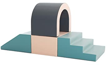 IGLU Soft Play Rainbow 4 XL - Mattoncini da Costruzione in Schiuma giganti (Pastel)
