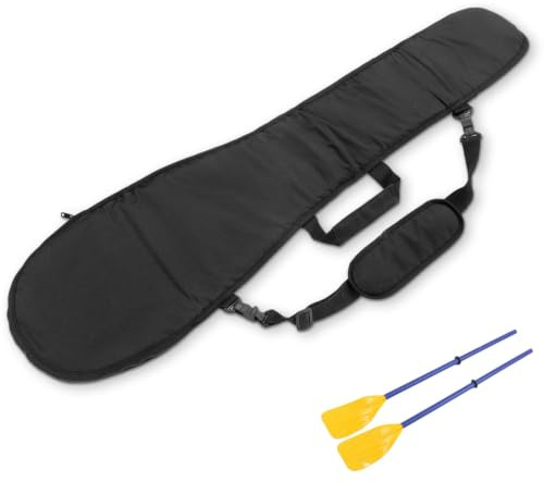 HERCHR Barca Paddle Storage Bag, 600D Oxford Panno Paddle Borsa di Trasporto Kayak Paddle Canoe Split Borsa di Trasporto Barca per stoccaggio Trasporto Canottaggio(Nero)
