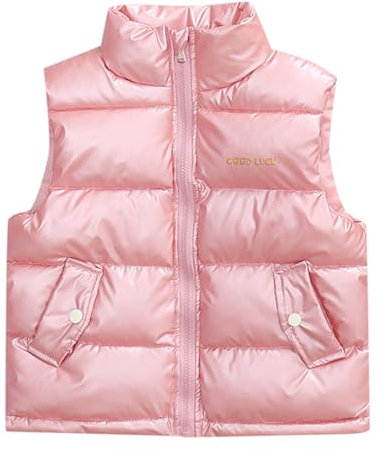 Weste Kinder Jungen Gilet Warme Mädchen Daunenweste Kinderwesten Armellose Jungen Herbstjacke Reißverschluss Winddichte Jacke Kinderweste Winterjacke Weste Kapuzenweste Fleeceweste