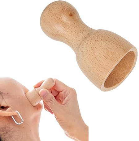 Tissting Herramienta De Masaje De Madera, Rodillo Masajeador Facial De Madera, Masajeador Facial Multifuncional, Ayuda A Aliviar La Tensión Muscular, Herramienta De Masaje Con Rodillo De Madera(4#)