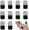 AOZUO Lot de 10 manchons de doigts de jeu pour jeux mobiles, résistants à la transpiration, respirants, protection d'écran tactile, accessoires pour téléphone, tablette (gris)