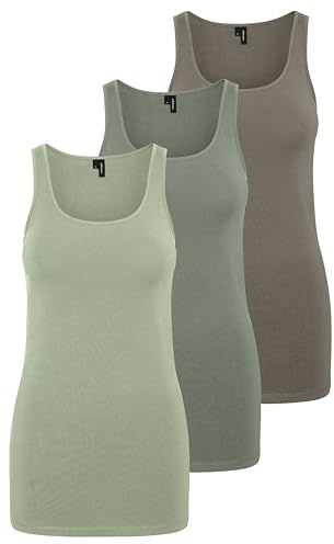 VERO MODA VMMAXI - Camiseta de Tirantes Larga y Suave para Mujer, XL
