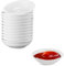 Yeenano Round Soy Sauce Dish,12 pcs 7.2 x 2 Cm Spice Bowls,Dipping Sauce Dishes Dip Bowls for Sushi,Small Bowls for Dips,Reusable Mini Bowls Soy Sauce Dish for Snacks,Condiments,Side Dishes (White)