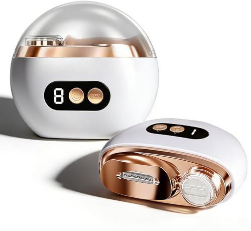 Electric Nail Clippers for Adults & Electric Nail Grinder for Thick Toenails, Portable Rechargeable Automatic Nail Trimmer, Electric Nail Clippers for Toenails with 3 Speeds, Led Light & Quiet Motor