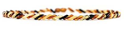 AMBERAGE Natural Baltic Amber Necklace – 100% Genuine Polished Amber Beads, Handmade, Lightweight Gemstone Jewelry – 45 cm (17.7”)