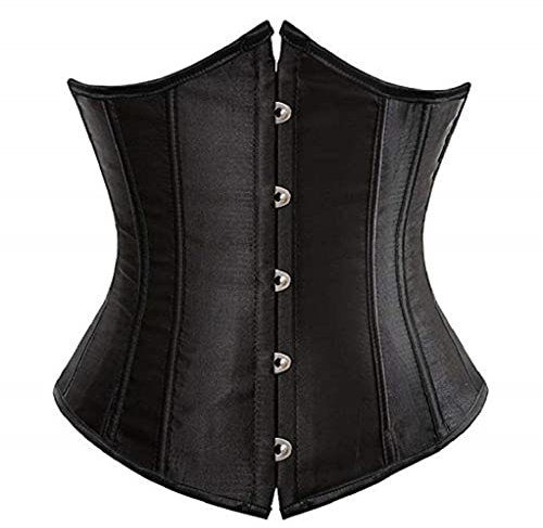 KUOSE Damen Waist Cincher Unterbrust Korsage Korsett Shaper Body Bauchweg Corsage Übergrößen (Schwarz, 36-38)