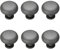 CWYP-40 6 Unités Poignee de Meuble Cuisine Gris Rond Boutons de Tiroir Alliage d'Aluminium Poignées de meuble Poignee de Meuble Cuisine Porte Placard Poignée Avec des vis