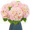 JUSTOYOU Flores de hortensia artificiales, 2 piezas de hortensias realistas de tallo largo individual, 19.6 pulgadas, grandes ramos de hortensias falsas de tacto real para bodas, fiestas en casa