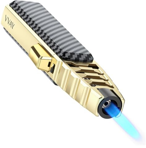 Cannello da Cucina, VVAY Accendino Fiamma Ossidrica Lungo, Gas Ricaricabile, Venduti Senza Gas