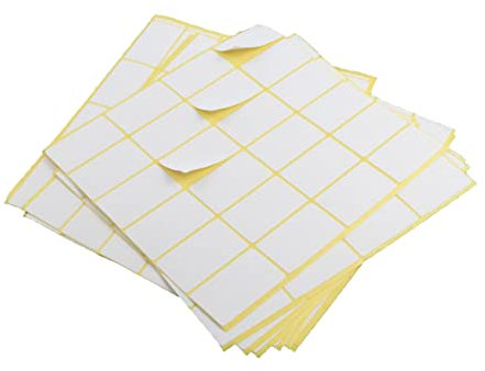 NUOBESTY Dauerhafte 15pcs Label Aufkleber Klebrige Papier Etiketten Handschrift Etiketten Für Home Office Schule 25x42mm