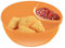 Tazones De Servicio - Plato De Galletas Apilable, Bandeja De Cereales Seccionada | Cuenco De aperitivo Dividido Con Sección De Pan Y Divisor Integrado, Plato De Bocadillo Versátil Para