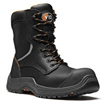 V12 Avenger IGS S3S Hi-Leg Zip-Side Safety Boot - Water-Resistant Leather, Heat-Resistant Sole, Composite Toe Cap | Certified EN ISO 20345