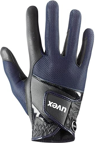 uvex sumair - flexibel ridhandske för dam och herr - hållbar - optimal ventilation - black-blue - 8.5