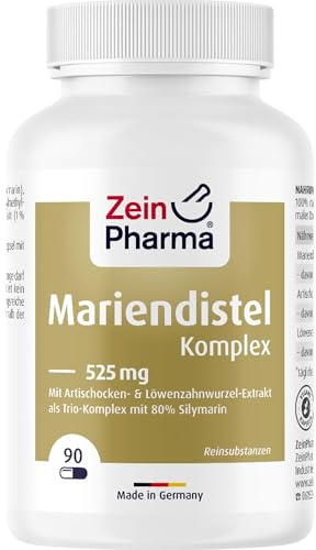 ZeinPharma Mariendistel Komplex Kapseln mit Artischocke & Löwenzahn, 90 St. Kapseln