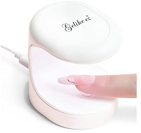 gelike ec Mini LED Nagellampe,16W UV Licht für Gel-Nagellack,Poly-Builder-Gel,Nagelkleber,Tragbarer USB-Nageltrockner für die Maniküre auf Reisen UV LED Licht für Gel Nagelkunst
