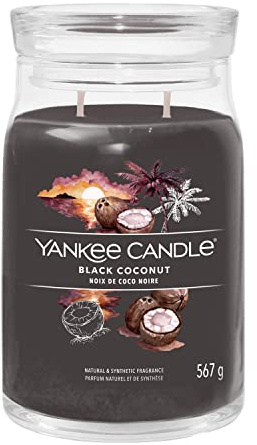 Yankee Candle Signature Candle – Grande bougie parfumée en pot avec double mèche – Mélange de cire de soja à combustion longue – Cadeau parfait pour femme (1701371E), Large Jar Candle