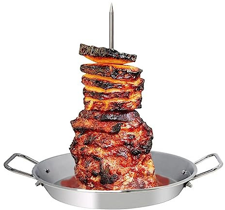 RUANI Ricambio Spiedini Verticali Accessori per Spiedini Grill-al Pastor Supporto per Spiedo Verticale Brasiliano per Tacos al Pastor, Shawarma, Kebab,