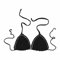 Crochet Triangle Bra for Women UK Summer Bikini Tops Solid Color Hand Crochet Swimsuit Euramerican Swimsuit Bikini Top Black