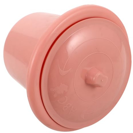ELAYARD Orinal Portátil con Tapa de Plástico Rosa para Adultos, Urinario de Viaje a Prueba de Derrames, Bacinilla Unisex de Gran Capacidad para Hospital, Casa y Cuidados