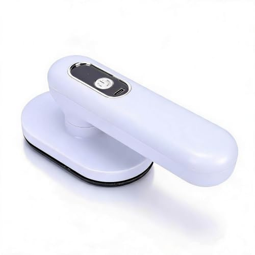 Sxhlseller Mini Ferro da Stiro da Viaggio Senza Fili, Pressa Portatile a Secco con 3 Impostazioni di Temperatura, Ricaricabile Tramite USB - Rimuovi Rapidamente le Pieghe Dal Calore per