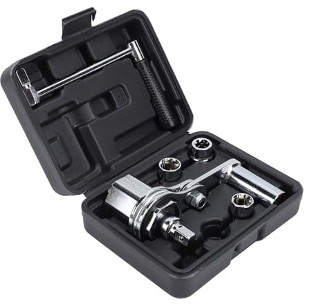 Naroote Multiplicateur de Torsion Robuste 1/2 Po pour Enlever les écrous de Roue, clé Permettant D'économiser du Travail pour le Changement de Pneus de Voiture avec 3 Douilles et étui pour les