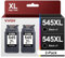 VVQV PG 545 XL Black für Canon Druckerpatronen 545 für Canon PG 545 XL Schwarz für Canon Pixma TS3350 MX495 TR4550 TS3150 TR4551 MG2550s MG2555s TS3151 MG3050 MG2950 TS205(Schwarz,2-Pack)