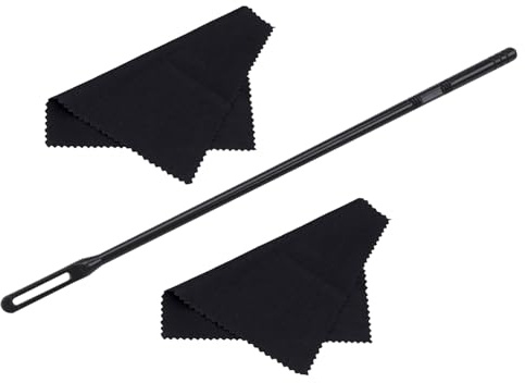 QWQJ Flute Cleaning Kits Flute Cleaning Rod with Cloth Flute Cleaning Swabs Flute Polishing Cloth Flute Stick Flute Cleaner