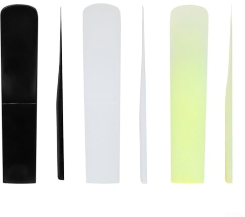 klarinettenblätter 2.5, Stärke 2,5 Blätter für Klarinette, dünnere Blattspitze und ungefüllter Schnitt für einfaches Spiel, 3 Stück für Klarinettenblätter, Stärke bei 2 5, entworfen für Musiker