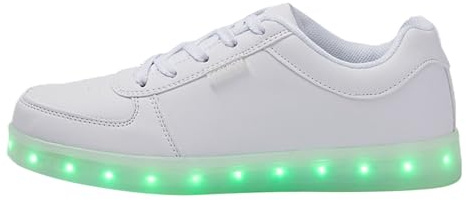 Nuevos Zapatos Luminosos LED de Colores, versión Coreana, Zapatos Deportivos con Carga USB para Parejas, Zapatos Deportivos Bajos Dorados y Plateados El Hombre De La Roja