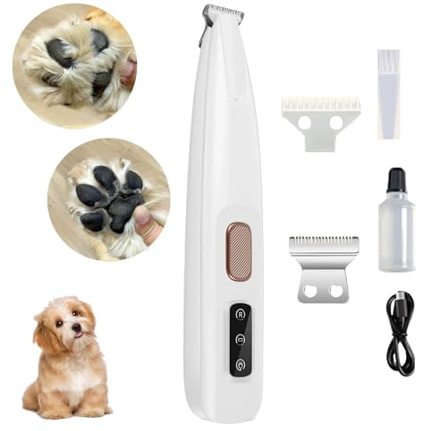 2026 Tondeuse Gros Matou, Tondeuse De Toilettage Grosmatou — Douceur & Sécurité, Soin-Des-Pattes-Sans-Douleur-En-Quelques-Secondes, Led Intégrée, Pour Pattes, Yeux, Oreilles, Visage, Corps (1PC)