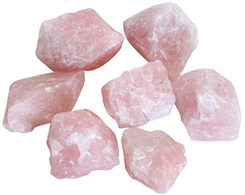 Pietre Ruvide Quarzo Rosa Confezione 1 Kg Per Decorazione Giardino Fai Da Te