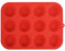 Zuvo Silicon Muffin Tray 12 Cups - Non Stick Baking Trays for Cupcakes & Brownies - (23x31cm) Red Baking Moulds for Muffin