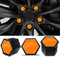 Biomar Labs 20x Radschrauben Radmuttern Felgenschloss Muttern Kappen Radmutternabdeckungen Radschraubenkappen Radmutterkappen Kunstsoff Abdeckungen Universal 19mm LC 39