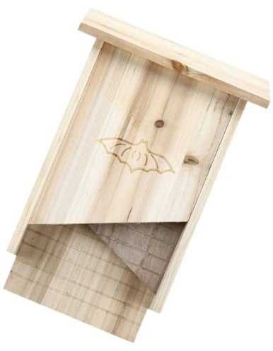 CAXUSD Fledermaushaus Aus Holz Für Den Außenbereich Handgefertigt Für Die Dekoration Im Garten Und Im Innenhof