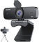NEWORK Webcam 4K para PC, 4K UHD 1/2.55 Sensor Sony, Auto Focus, Cobertura Privacidad y Trípode, Doble Micrófono con Cancelación de Ruido, Plug&Play, 77° FOV, Webcam para Streaming, Videollamadas