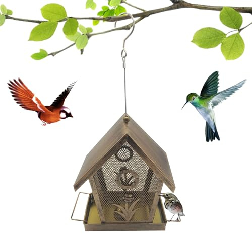 Sential de Aves - Alimentador de Aves a Prueba de Ardillas | de Ardilla de pájaros | Estación de alimentación de Pino Resistente a la Intemperie para la Ventana del balcón de jardín