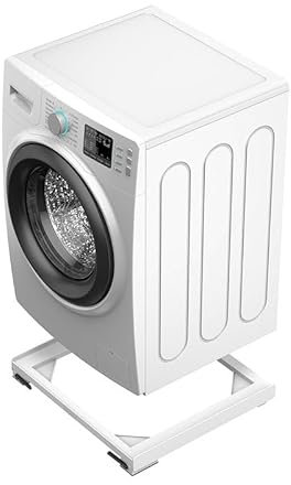 Meliconi Base Move Style, base anti-vibration avec roues et freins, utile pour déplacer facilement votre machine à laver, blanc