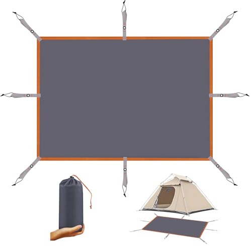 Tent Footprint,71 X 82.6 Waterproof PU 3000mm Camping Tarp - Foldable Picnic Blanket Sandproof Lightweight Ground Sheet Mat for Outdoor,Camping,Hiking,Beach,Tent,Park,Music Festival
