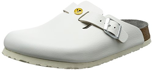 BIRKENSTOCK Herren Clogs Boston ESD normales Fußbett Weiß 47